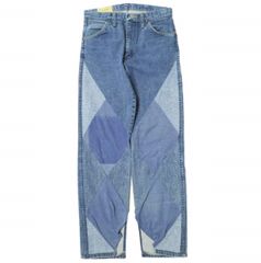 7x7 seven by seven セブンバイセブン 日本製 REWORK DENIM PANTS ダイヤモンドステッチ リワークデニムパンツ 800-3140191 S Indigo リメイク 再構築 ジップフライ ジーンズ ボトムス g21998