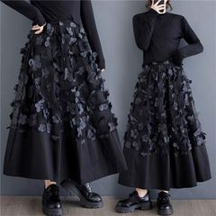 極美品 MSGM エムエスジーエム シアー プリーツ ロングスカート
