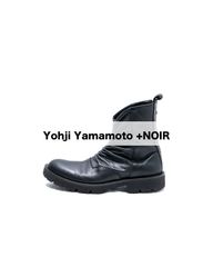 YOHJI YAMAMOTO +NOIR　ヨウジヤマモトプリュスノアール　バックジップ くしゅくしゅブーツNC-E05-763　箱なし