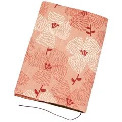 JHANDS ブックカバー 文庫本サイズ ナチュラルシリーズ (フラワー ピンク) [フラワー ピンク]