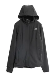 【お得なクーポン配布中!】 US企画 ノースフェイス ソフトシェル フード パーカー ジャケット レディース S The North Face 裏 フリース ハイネック ブルゾン ブラック