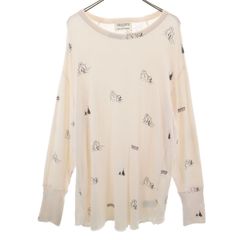 gelato pique ジェラートピケ ピーナッツ コラボ スヌーピー 長袖 ルームウェア L アイボリー SNOOPY メンズ 古着