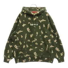 SUPREME (シュプリーム) 21AW Box Logo Hooded Sweatshirt Olive Russian Camo ボックスロゴ ロシアンカモ プルオーバースウェットパーカー フーディ グリーン