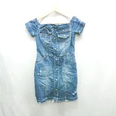 ◇ ⊂ rienda リエンダ 半袖 ミニ丈 ワンピース サイズS ブルー系 レディース E  【1502030019063】