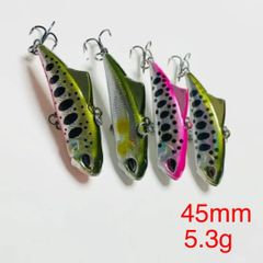 4色セット　スピアヘッド　VIB  バイブレーション 　バス　トラウト ルアー