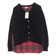 FACTOTUM ハイゲージカーディガン NAVY×RED 新品