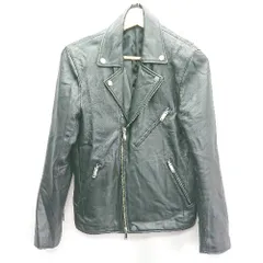 ◇ STUDIOUS ステュディオス ライダース フロントファスナー 長袖 ジャケット サイズ2 ブラック レディース E  【1405140041040】