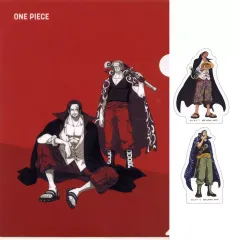 【中古】クリアファイル シャンクス＆ベン・ベックマン A4クリアファイル＆ステッカーセット 「一番くじ ワンピース 白ひげ海賊団～オヤジと息子たち～」 I賞