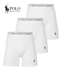 ラルフローレン ボクサーパンツ メンズ セット 3枚 前開き 下着 polo ralph lauren prl ロング s m l xl ホワイトセット 正規品 新品 男性 rs71