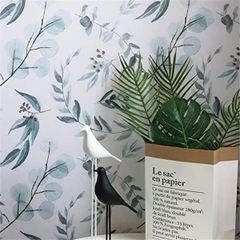幅39.3cm×長さ5m_葉柄 壁紙 シール リメイクシート はがせる 花柄 壁