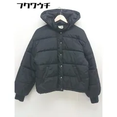 ■ earth music&ecology アース ミュージック＆エコロジー 中綿 長袖 ジャケット ブルゾン サイズF ブラック レディース  【中古】 【1111090008858】