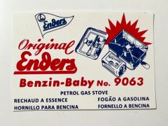 Enders Benzin-Baby No.9063 デカール　水シール　クリア　(Reproduction)
