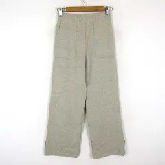 ジーユー GU パンツ ワイド ストレート ニットパンツ イージーパンツ M ベージュ 美品
