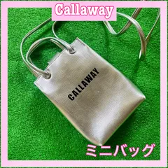 Callaway キャロウェイ ロゴプリント ショルダー付き ミニラウンドバッグ