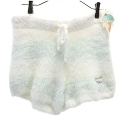 gelato pique ジェラートピケ ボーダー柄 ふわもこ ルームウェアショートパンツ F 白系 レディース 古着