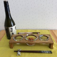 飲みくらべ酒器３点セット架台付き