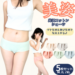 コットンショーツ 5枚組  綿ショーツ ショーツ セット 5枚組 まとめ買い 綿パンツ  サニタリーショーツ シームレス 綿100% シームレスショーツ 綿パンツ サニタリー レディースパンツ 福袋 コットンパンツ 女性用下着 綿ショーツ ジェンダーレス
