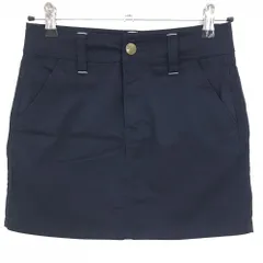 【美品】フィラゴルフ スカート ネイビー ロゴ刺しゅう  レディース S ゴルフウェア FILA GOLF