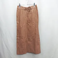 ◇ Θ ◎ ●未使用● ZARA ザラ フェイクレザー ロング丈 タイト スカート サイズS ブラウン レディース E  【1412260045131】