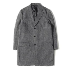美品 HARRIS TWEED ハリスツイード コート サイズ:3L ヘリンボーン ウール ツイード チェスターコート グレー アウター ジャケット 上着【メンズ】のサムネイル