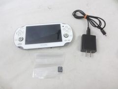  中古品 ゲーム PS Vita 本体 PCH-1100 ホワイト 動作品 メモリーカード 8GB 充電器付き