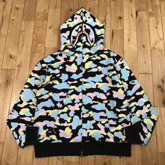★XL★ Multi camo シャーク パーカー a bathing ape BAPE candy camo shark full zip hoodie エイプ ベイプ アベイシングエイプ