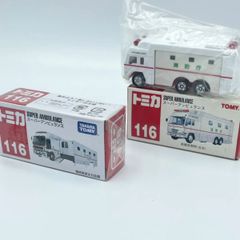 トミカ スーパーアンビュラス  No.116 赤箱 赤ロゴ 廃盤品 現行品セット