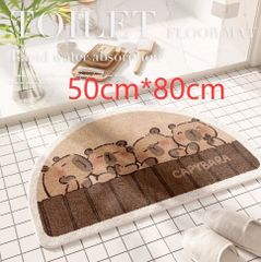 バスマット カピバラ 動物柄 室内マット滑り止め吸水 洗面所マット玄関マット
