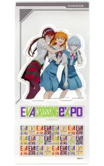 【中古】アクリルスタンド・アクリルパネル レイ＆アスカ＆マリ アクリルスタンド 「EVANGELION CROSSING EXPO -エヴァンゲリオン大博覧会-」