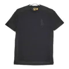 POLO RALPH LAUREN ビッグポニー刺繍 サイズXS クラシックフィット 半袖Ｔシャツ カットソー オールブラック メンズ ポロ・ラルフローレン【中古】5-0519S∞