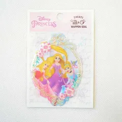 ワッペン アイロン ディズニー ラプンツェル オーロラ姫 シンデレラ プリンセス フラワー キャッスル シール ドレス リュック ポーチ D01Y1454 ぬいぐるみ フィギュア