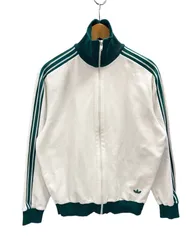 アディダス adidas トラックジャケット 西ドイツ デサント製 DESCENTE 60's～70's 60s～70s 白 緑 サイズ 5 ジャージ ライン ホワイト 101MT-2432