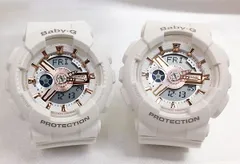 Gショックペアウオッチ BABY-G ペア腕時計 カシオ 双子コーデ BA-110RG-7AJF BA-110RG-7AJF  ラッピング無料 g-shock メッセージカード手書きします 　クリスマス プレゼント 誕生日 御祝い還暦 銀婚式 結婚記念日 婚約