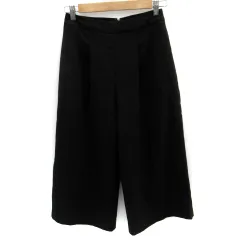 ビーシービージーマックスアズリア BCBGMAXAZRIA ガウチョパンツ ワイドパンツ 七分丈 0 黒 ブラック /SM21のサムネイル