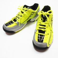 YONEX ヨネックス SHT-161LT パワークッション テニスシューズ 23.5cm イエロー シルバー 黄色 レディース  D149LF