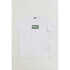 DIESEL Tシャツ  T-DIEGOS-N34 MAGLIETTA A01420 0BASU クルーネック 半袖 トップス プリントカットソー  ホワイト XXLサイズ ディーゼル