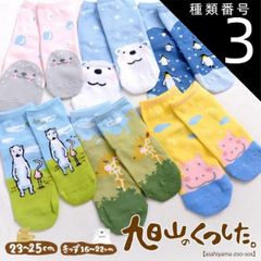 종류 3:키즈[16~22cm]/모모키치 아사히야마 동물원 상품 아사히야마 동물원 양말[어른 & 키즈 사이즈][홋카이도의 꿈 공방][홋카이도 아사히카와시 아사히야마 도부츠엔 아사히야마 동물원 기념품 기념품 오미 손수건]