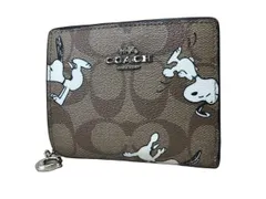 新品・未使用コーチCOACH スヌーピー柄 二つ折り財布SNOOPYラスト1点 コーチ スヌーピー 財布（レディース二つ折り財布）｜財布