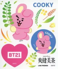 【中古】シール・ステッカー COOKY(ジョングク) オリジナルステッカー 「BT21×爽健美茶」 対象商品購入特典