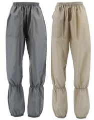 あぐりパンツ LA-02 女性用 M、L、LL グレー ベージュ ウエストゴム 裾ゴム 弘進ゴム 撥水 ポリエステルパンツ ズボン