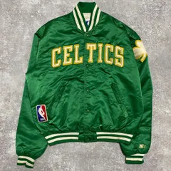 GIII NBA ボストン セルティックス 刺繍 スタジャン ジャケット