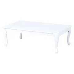 フェミニンシリーズ　折れ脚テーブル（ホワイト）　MT-7031WH