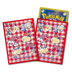 【新品・送料無料】 ピカチュウとハート レッド デッキシールド サプライ ポケカ