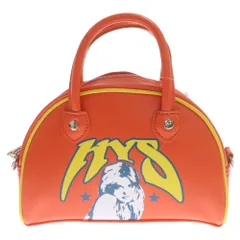 HYSTERIC GLAMOUR (ヒステリックグラマー) ガールプリント ミニボストンバッグ ロゴプリント ハンドバッグ ショルダーバッグ 2WAY オレンジのサムネイル