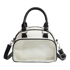 ☆ ホワイト ☆ 痛バッグ ミニボストン 小さめ ショルダー 2way ボストンバッグ ミニ 2WAY ミニボストン 痛バッグ 痛バック 痛バ 推し活バッグ 推し活バック ショルダー ショルダーバッグ ショルダーバック トートバッグ トートバック