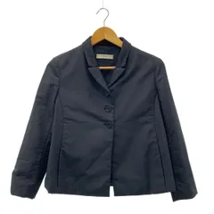 PRADA / プラダ | 2019 | シルク混 3B テーラードジャケット | 38 | ネイビー | レディース