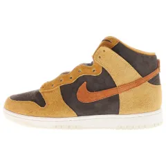 NIKE (ナイキ) DUNK HI RETRO PREMIUM DARK CURRY ダンクハイ プレミアム ダーク カリー ハイカットスニーカー ブラウン US9.5/27.5cm DD1401-200