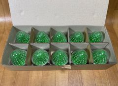廃番品　ミリオンマーカー　YT-994　蛍光グリーン　緑　ガラスレンズ　電球式　24V　10個 レトロ　デコトラ　アート　ヤック　トラックショップASC