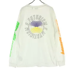 DIESEL ディーゼル バックプリント 長袖 Tシャツ XL ホワイト ロンT メンズ 古着