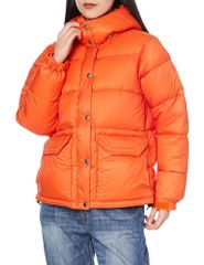 [ザノースフェイス] キャンプシェラショート レディース 防寒 保温 フード取り外し ヘリテージオレンジ S